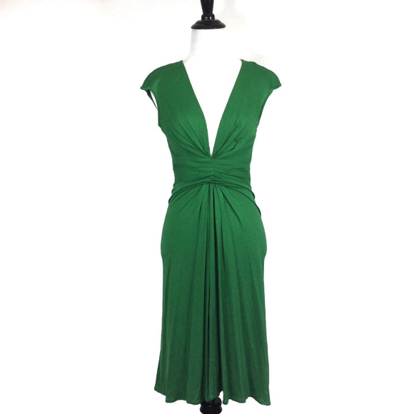 Angela Mele Dresses & Skirts - Angela Mele Milano Green Fit Flare Wrap dress